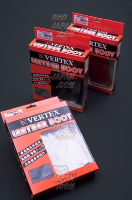 Car Make T&E Vertex Leather Shift Boot White Blue - JZX110 - RHDJapan